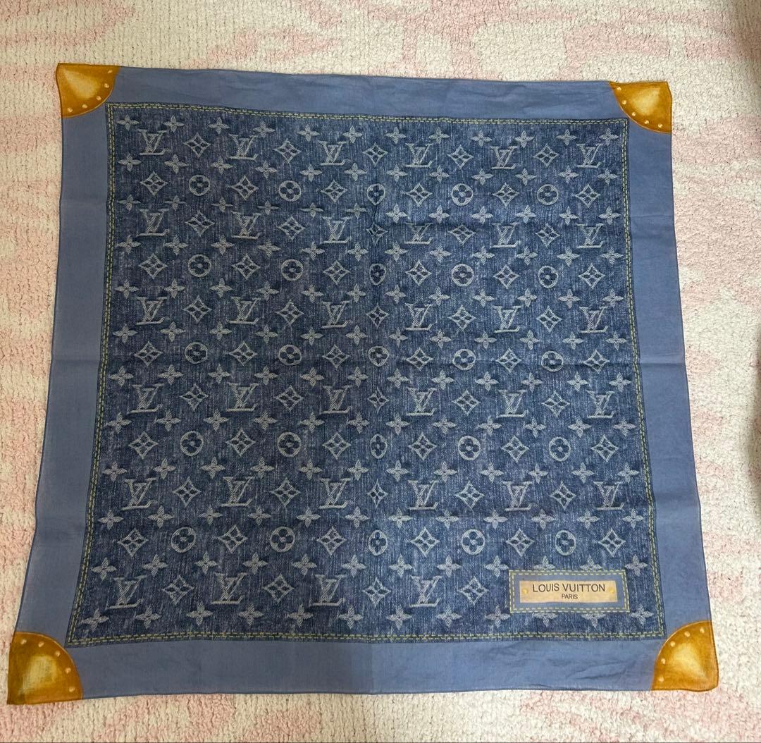 LOUIS VUITTON デニム調ハンカチ