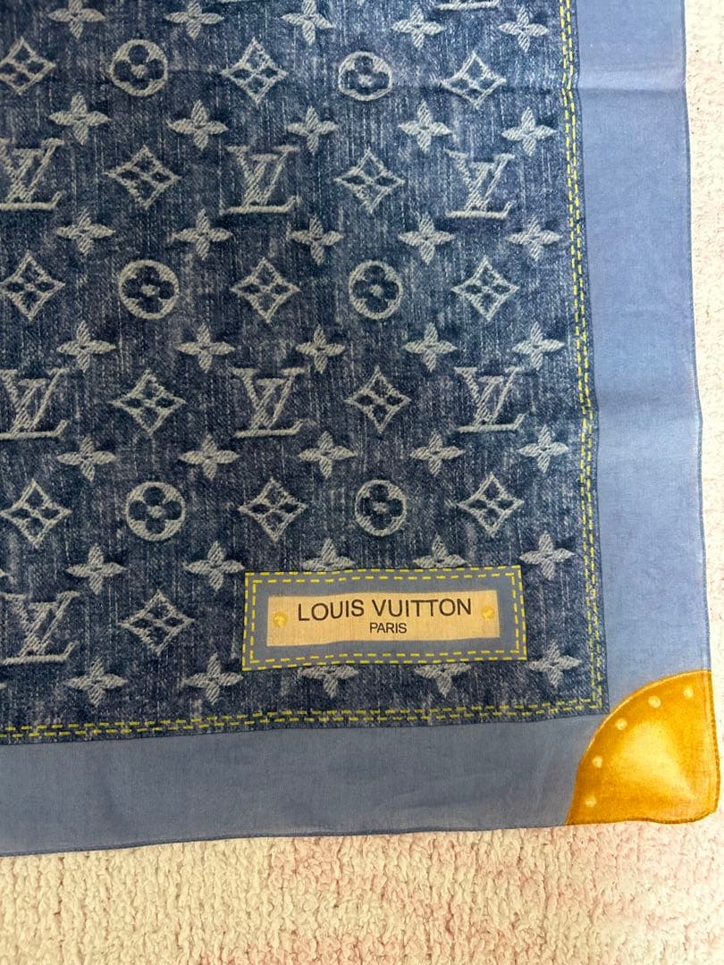 LOUIS VUITTON デニム調ハンカチ