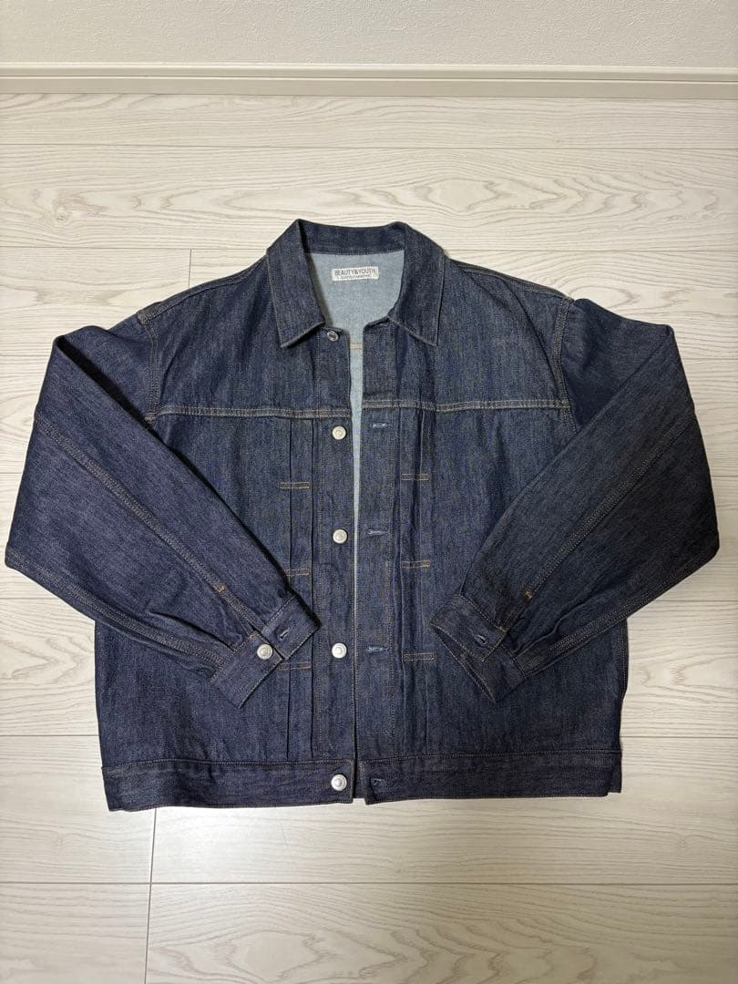 【新品タグなし】ビューティーアンドユース　ハイツイスト　デニムジャケットXL