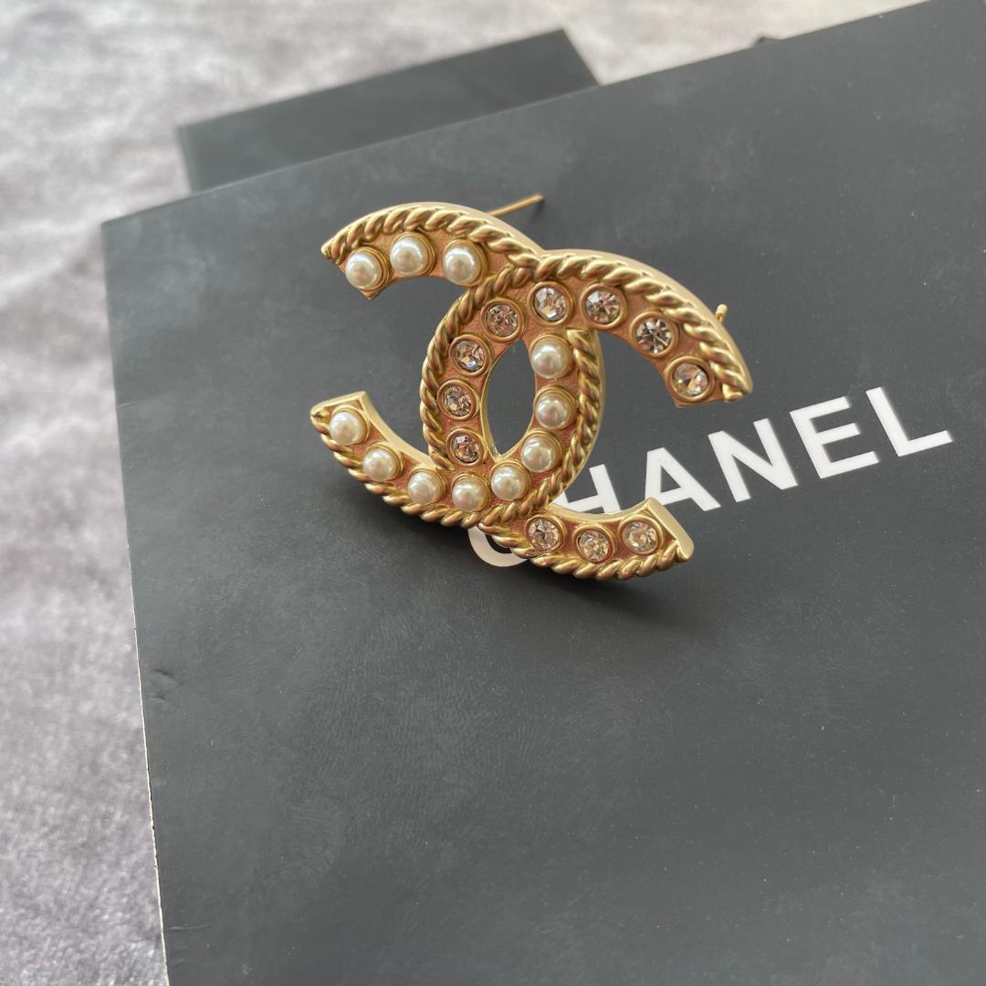 CCドロゴパール ブローチゴールド