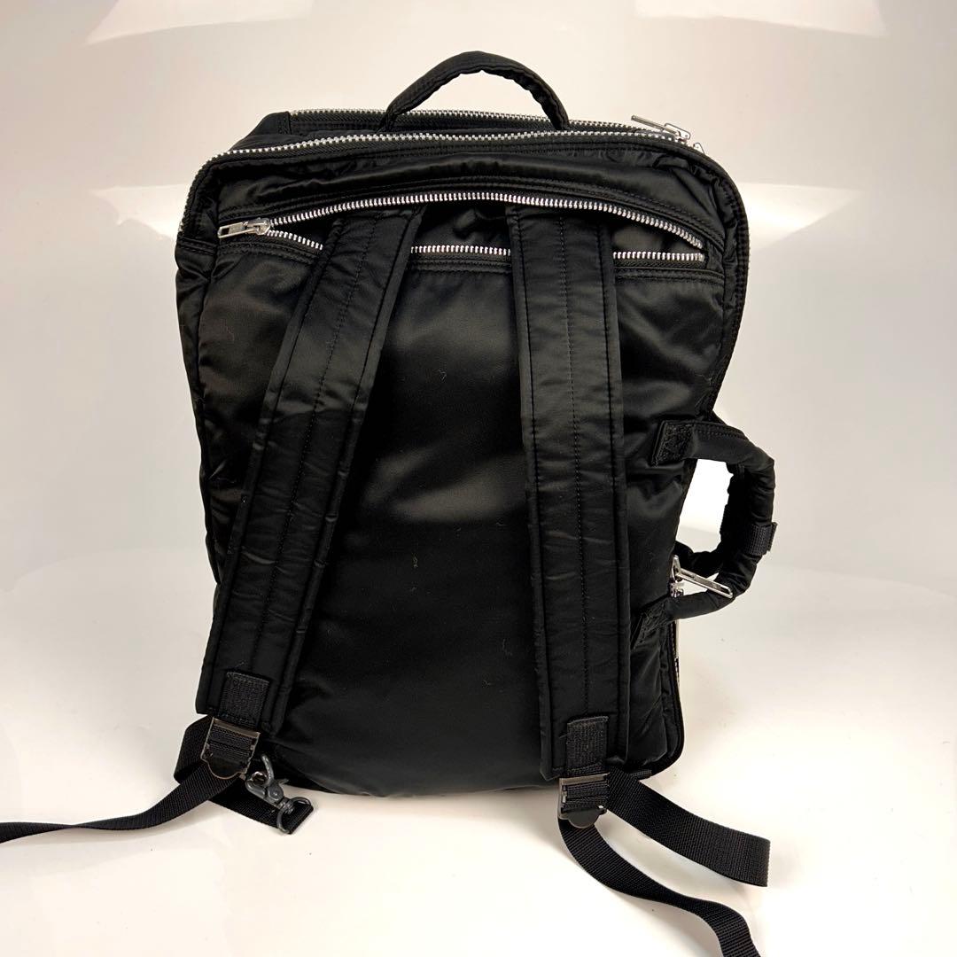 ポーター　タンカー　ビジネスバッグ　黒　2層式　バッグパック　ストラップ　A4