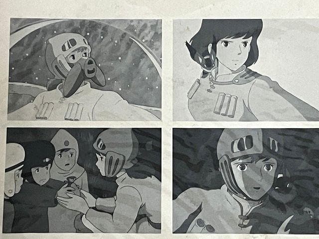 未開封　風の谷のナウシカ　セルタッチポスター　B4判　4枚セット