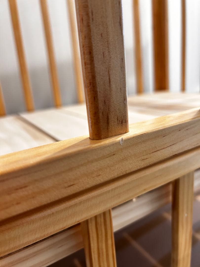 【KATOJI（カトージ）】ハイポジションミニベッド アーチ（ナチュラル）