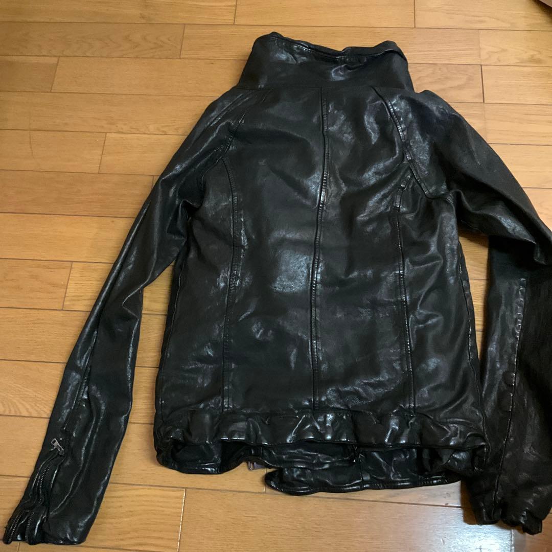 ブラック レザー ジャケット GIORGIO BRATO カカオ