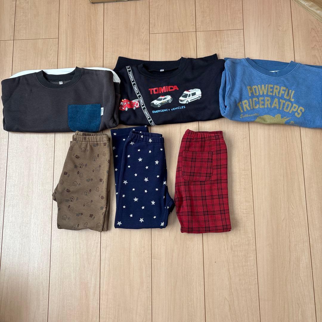 冬服110サイズ男の子まとめ売り23点＆おまけ7点セット。幼稚園保育園用冬服。
