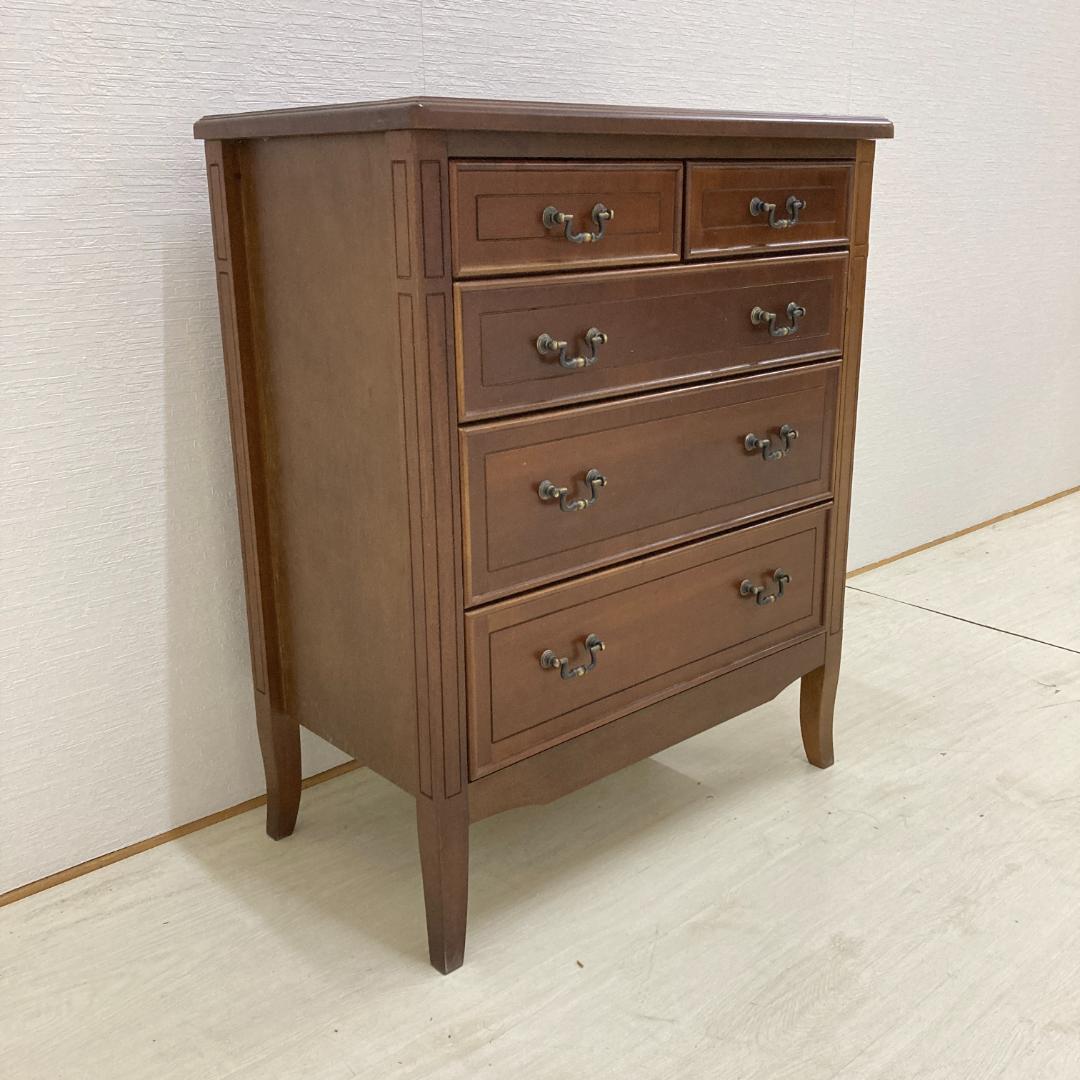 アンティーク調　クラシック　４段チェスト　整理箪笥　収納