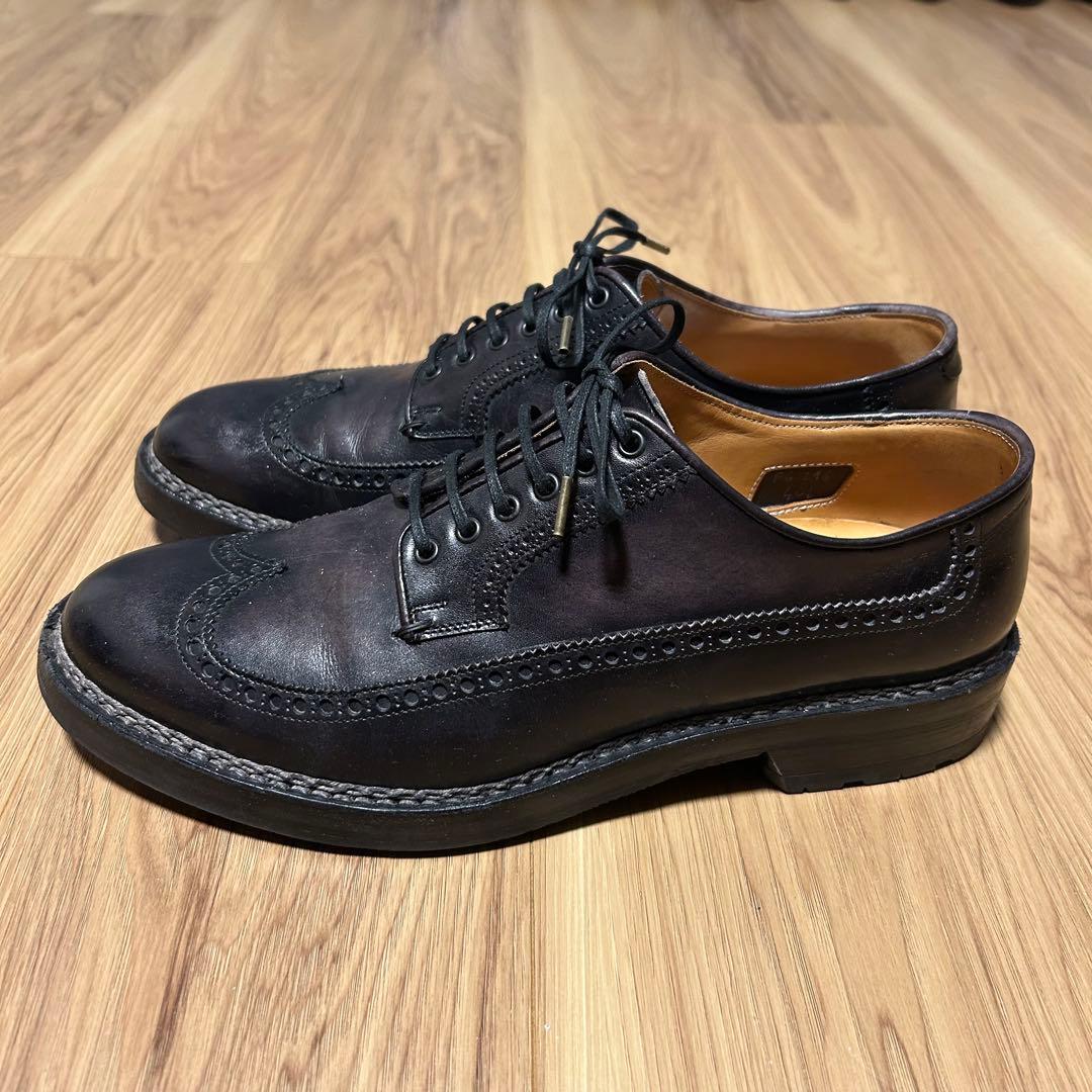 F.LLI GIACOMETTI ロングウィングチップ40.5 ノルウィージャン