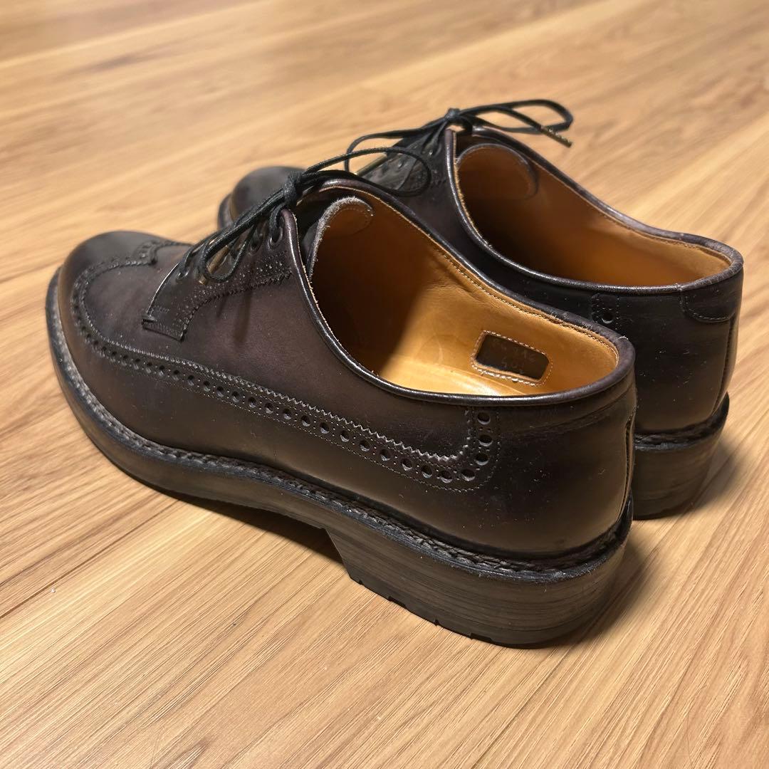 F.LLI GIACOMETTI ロングウィングチップ40.5 ノルウィージャン