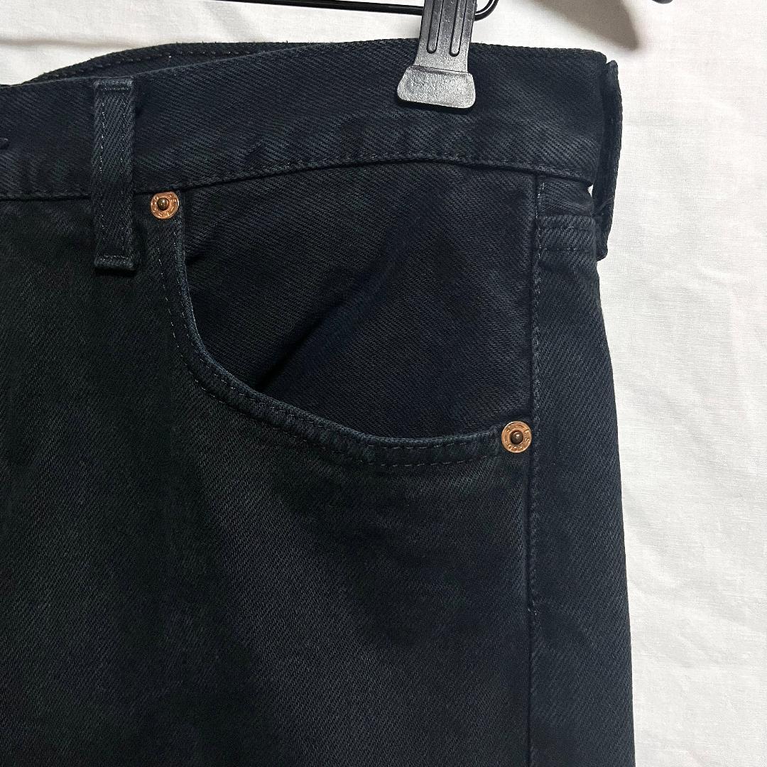 90's 英国製 Levi's ユーロリーバイス 501 後染め 黒 W34