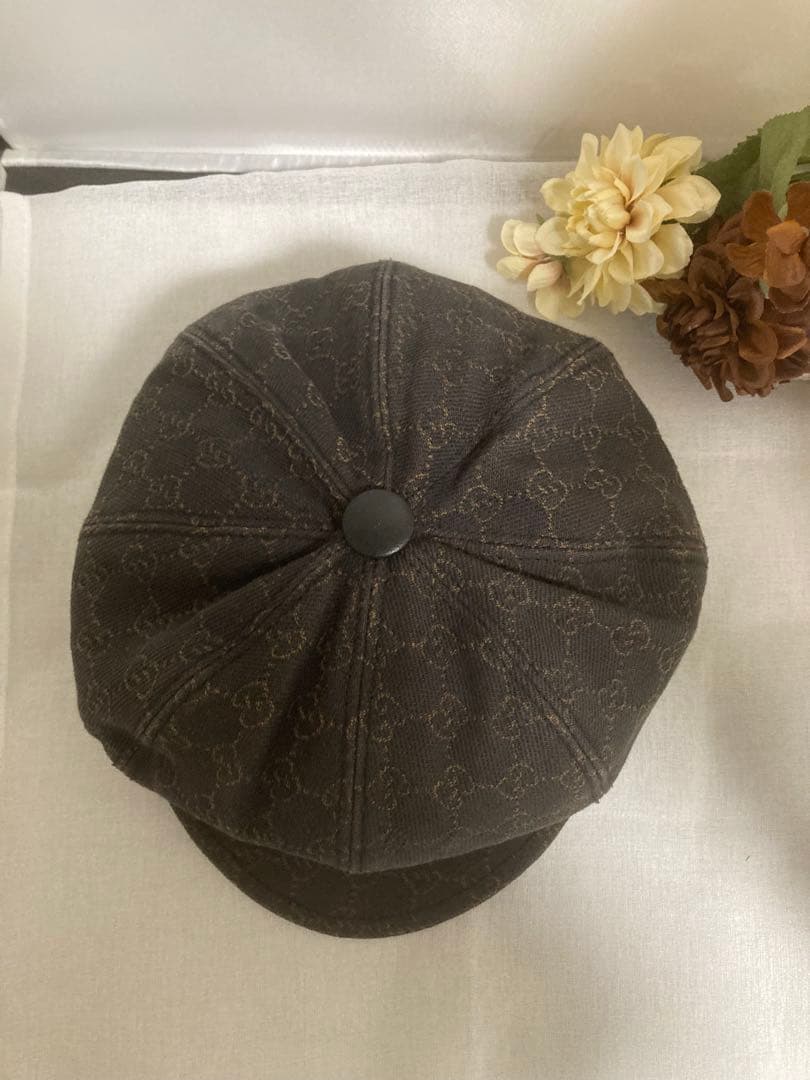 ❗️美品❗️グッチ キャスケット GG柄 帽子 S