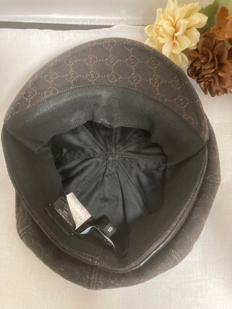 ❗️美品❗️グッチ キャスケット GG柄 帽子 S