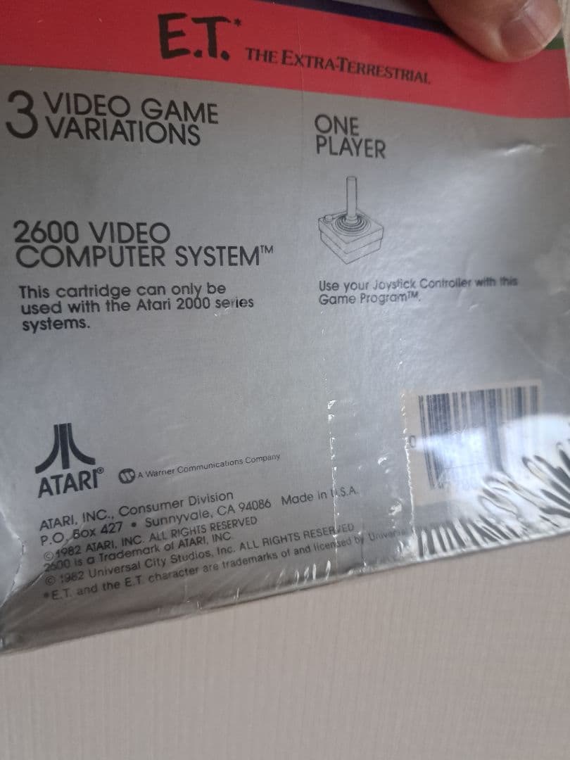 E.T ATARI2600　未開封品ソフト