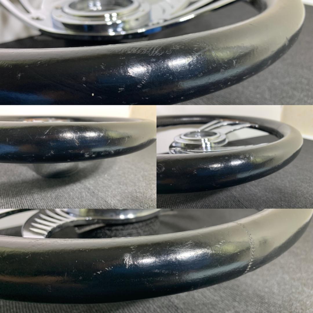 ダンシングスター ビレットステアリング 36パイ レザー 希少 レア 当時物