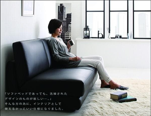 8ママさん専用　ベット　３人掛け　３P　キングサイズ　W180　アカレザー調