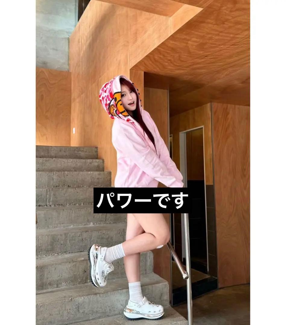 トップス BAPE MILO SHARK FULL ZIP DOUBLE HOODIE