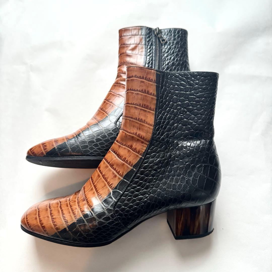 DRIES VAN NOTEN ドリスヴァンノッテン ブーツ 38.5 茶 黒