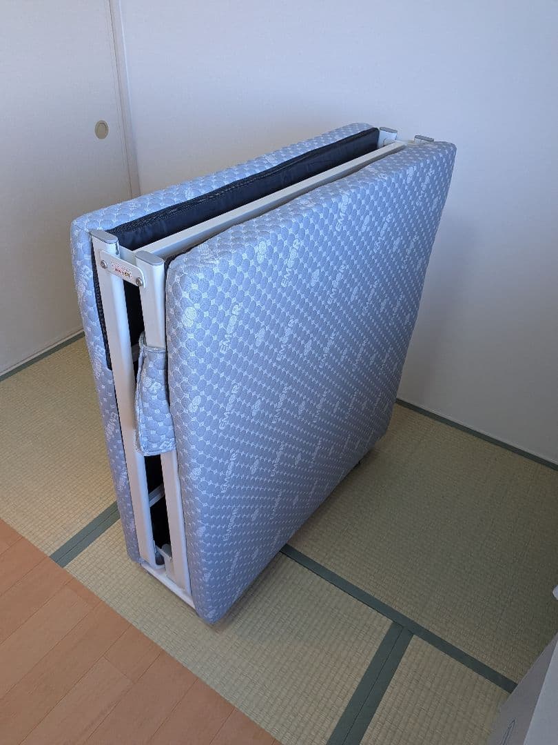 エムール 折りたたみベッド シングル メホール マットレス付 リクライニング