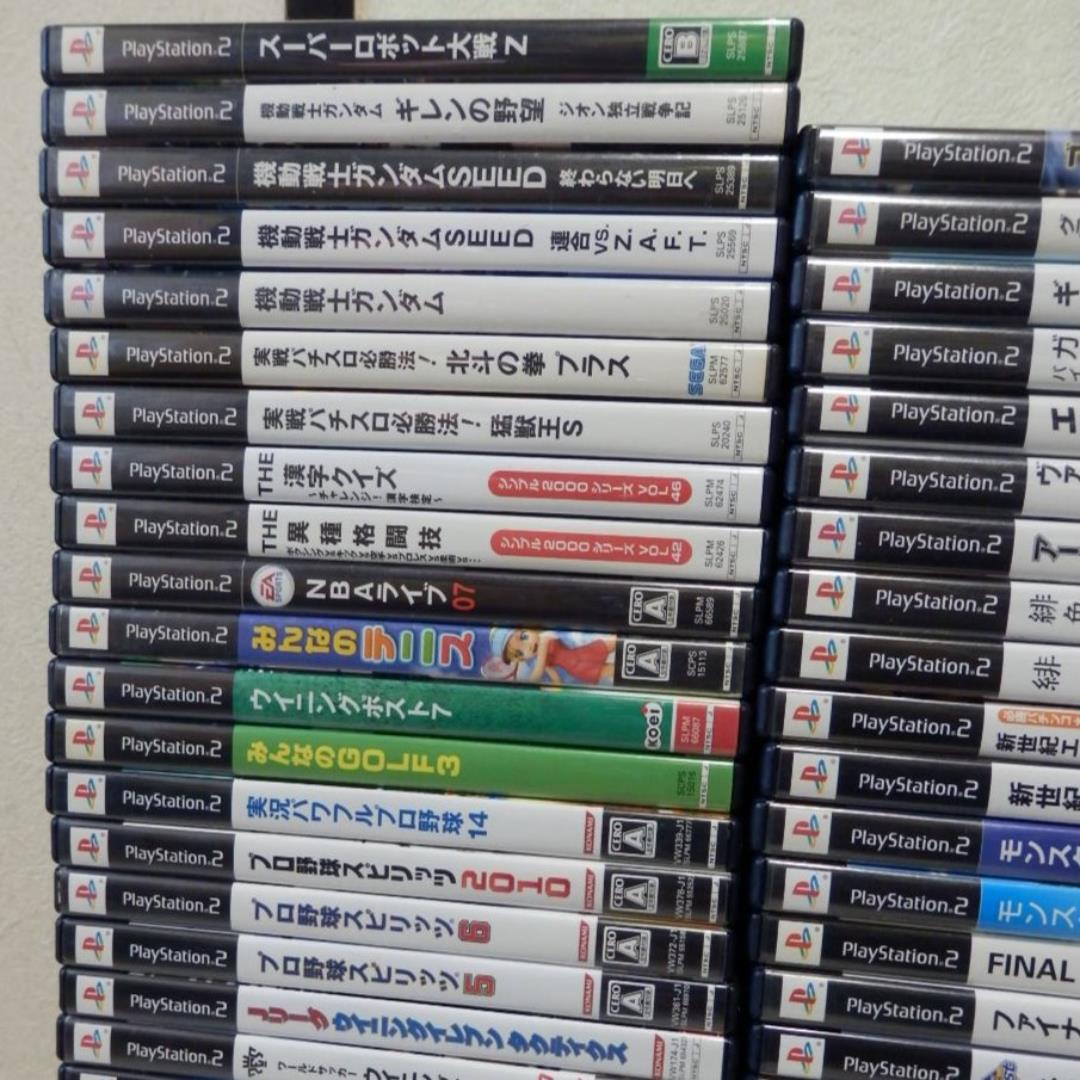 １００本❤️９０％オフ★ＰＳ２ゲームソフト１００枚セット説明書付き大量まとめ売り