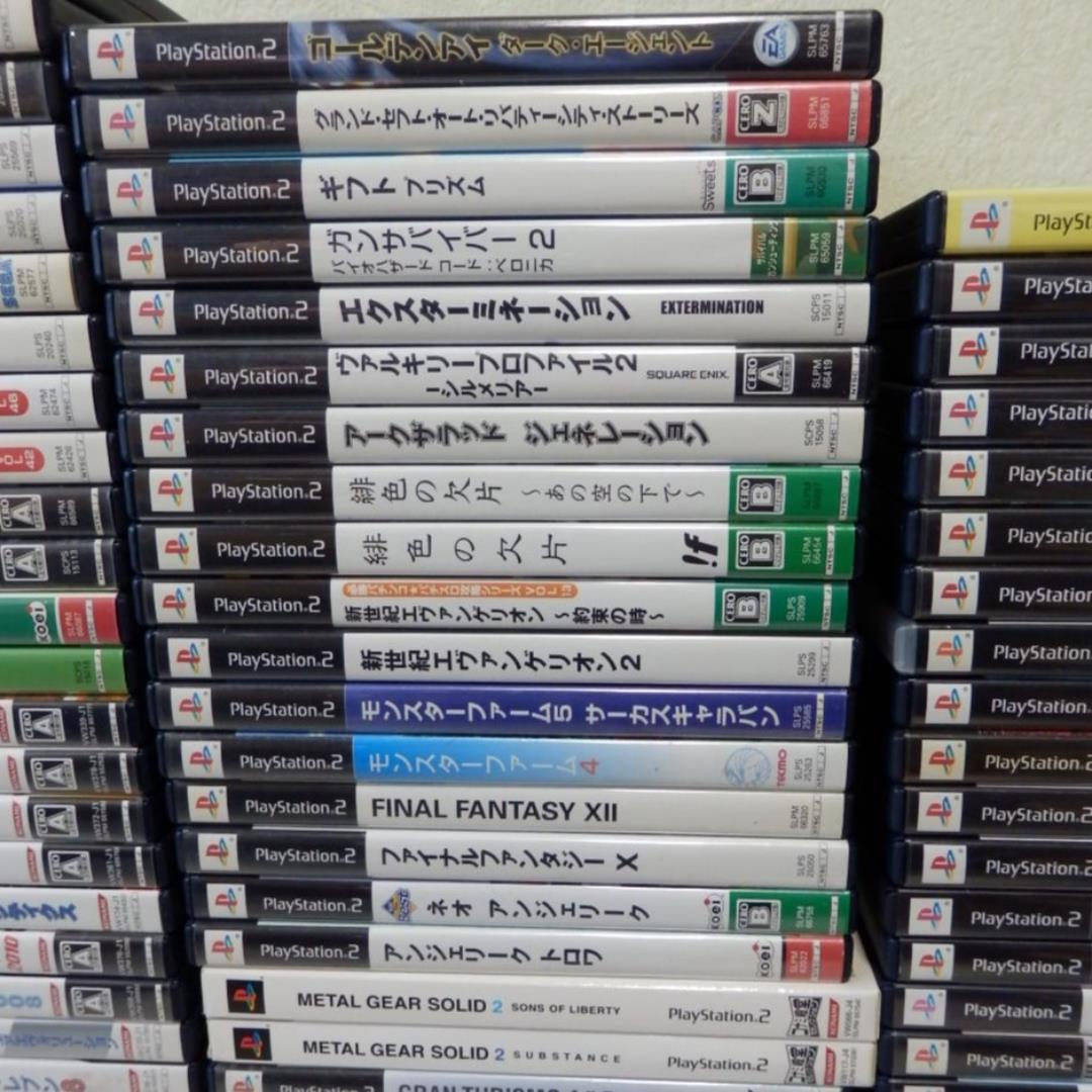 １００本❤️９０％オフ★ＰＳ２ゲームソフト１００枚セット説明書付き大量まとめ売り