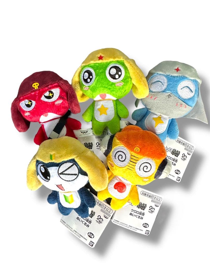 ケロロ軍曹 ぬいぐるみ マスコット 全5種セット フルコンプ タグ付
