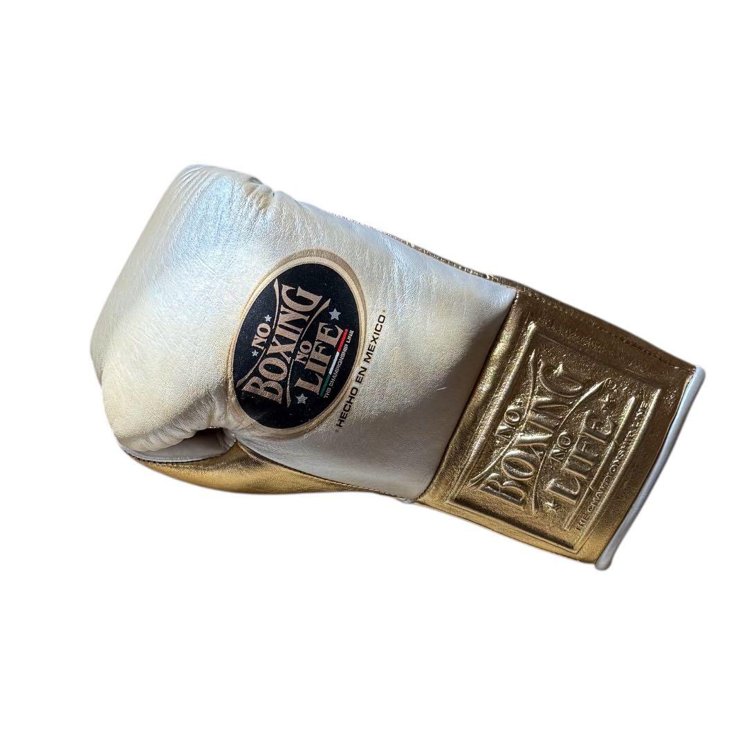 NO BOXING NO LIFE ボクシンググローブ ゴールド