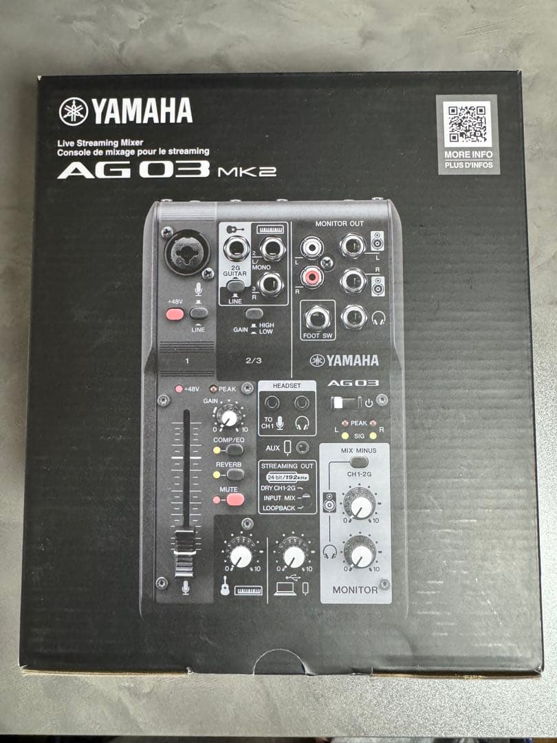 YAMAHA AG03mk2 オーディオインターフェイス