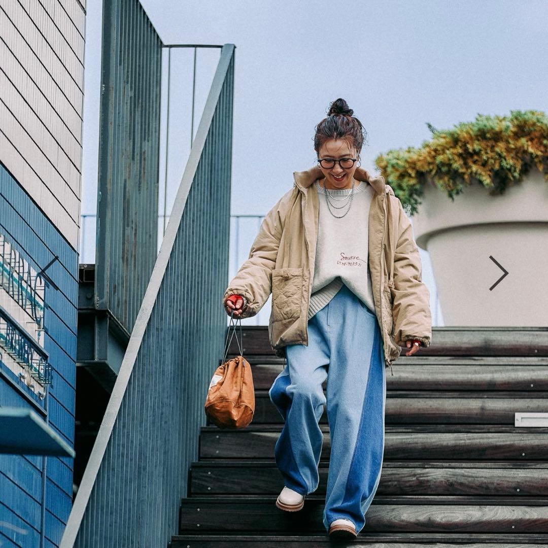 be with M ミリアウター　ベージュ