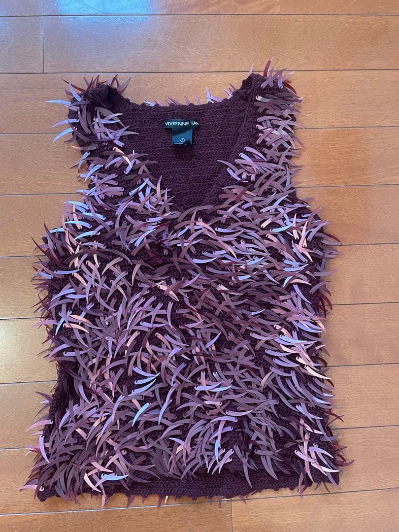 【極希少】VIVIENNE TAM フリンジベスト 00’s アーカイブ Y2K