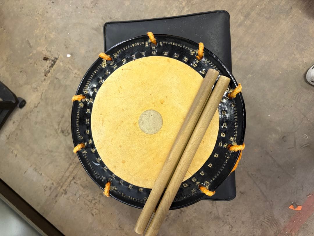 希少　和太鼓 締太鼓 バチ付き　和楽器