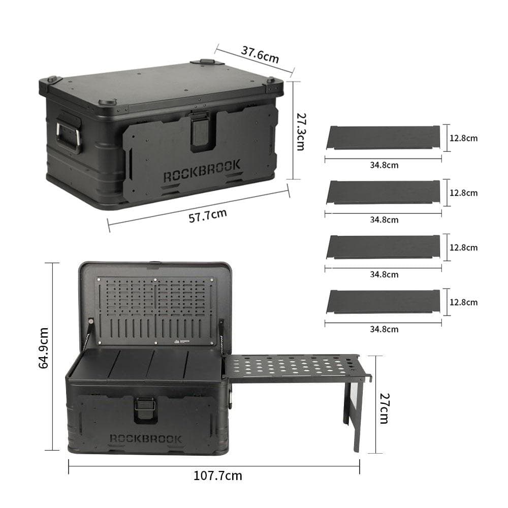 アルミマグネシウム コンテナ カスタムフルセット 50L (ブラック)