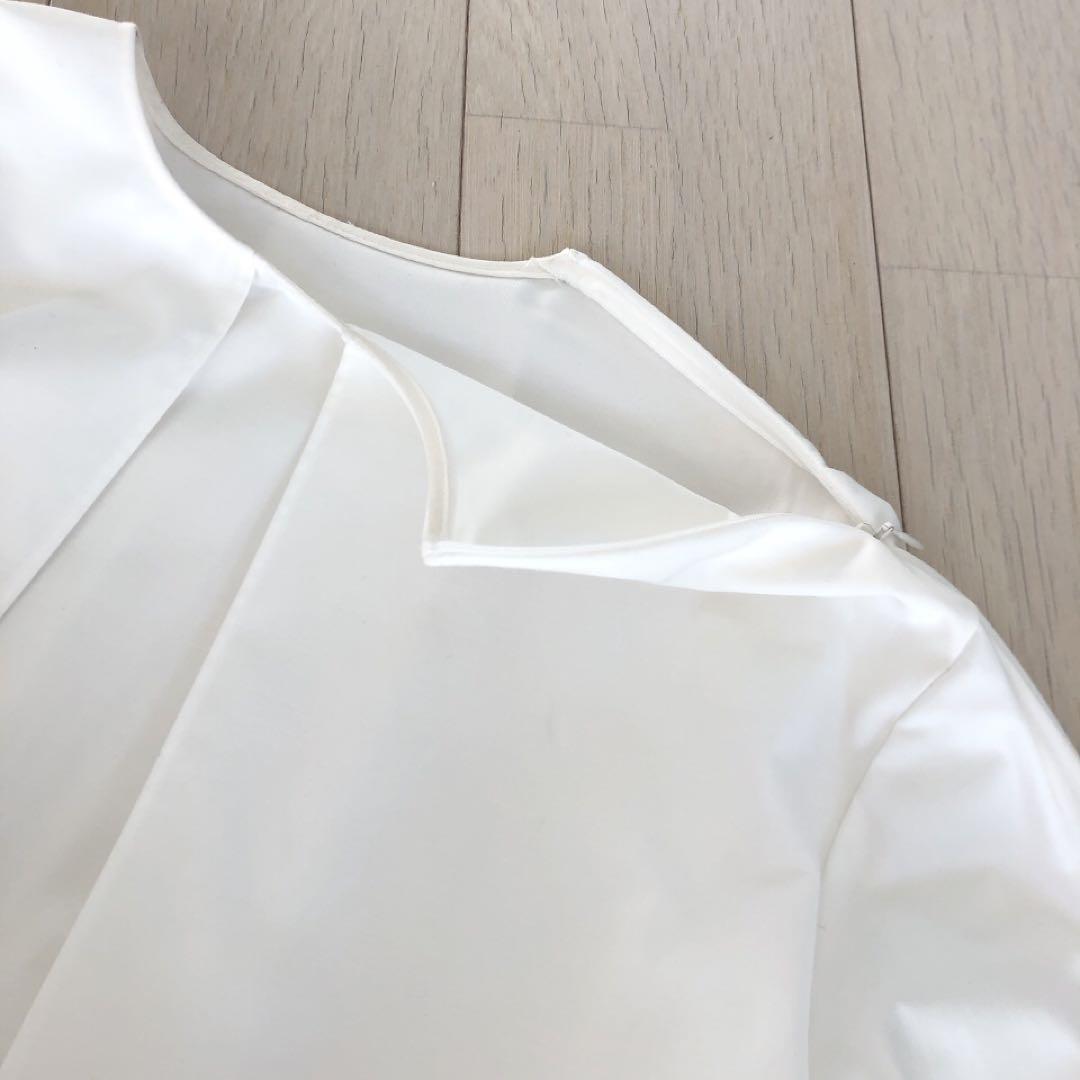 美品！LOHEN ケープブラウス　ホワイト 長袖 シャツ　ローヘン