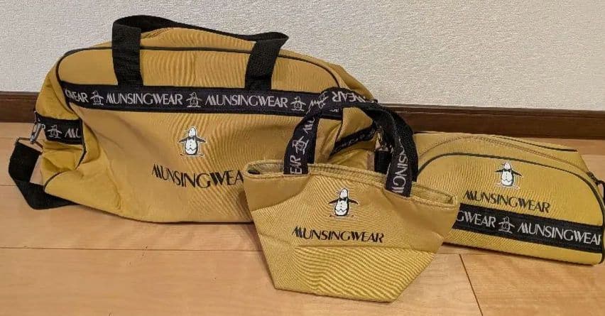 MUNSINGWEAR イエロー 3点セットバッグ