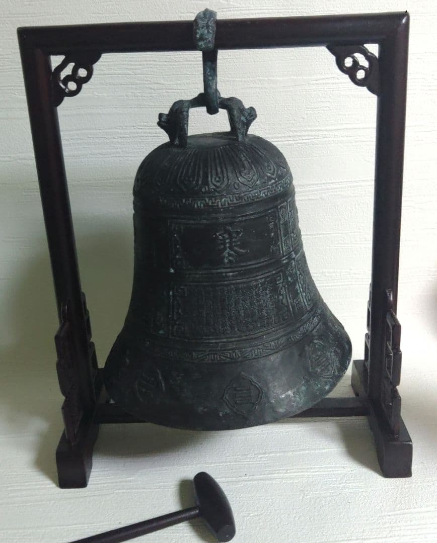 中国　吊り鐘　釣り鐘　晩鐘　お寺の鐘　銅製　ミ20