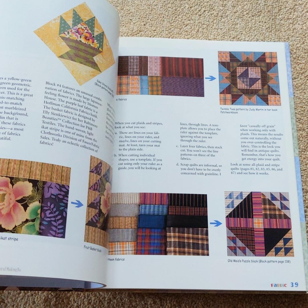 パッチワーク　キルト　スクラップ　アフリカ布地　洋書