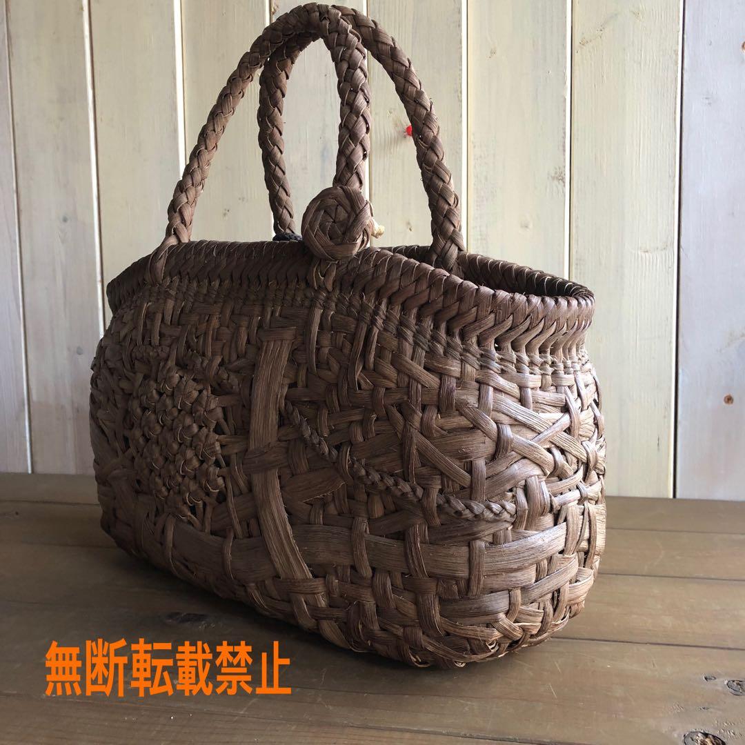 国産山葡萄カゴバック(手作り)