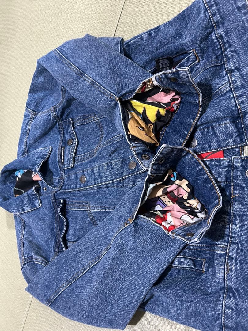 MEMBERS ONLY スポンジボブ　デニムジャケット L