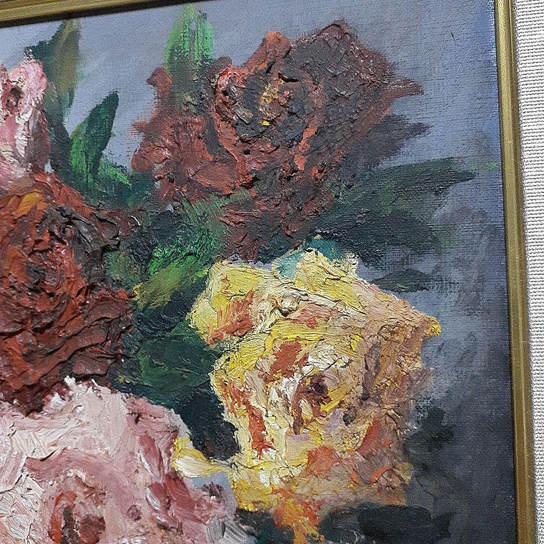 油絵　ばら　林　武