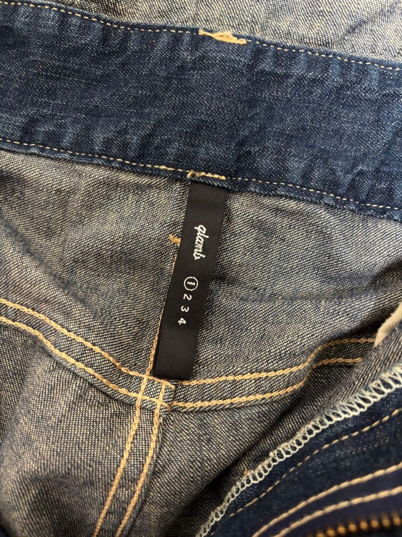 【デニムツナギコレクター様】インディゴブルー デニム　オールインワン　サイズ1