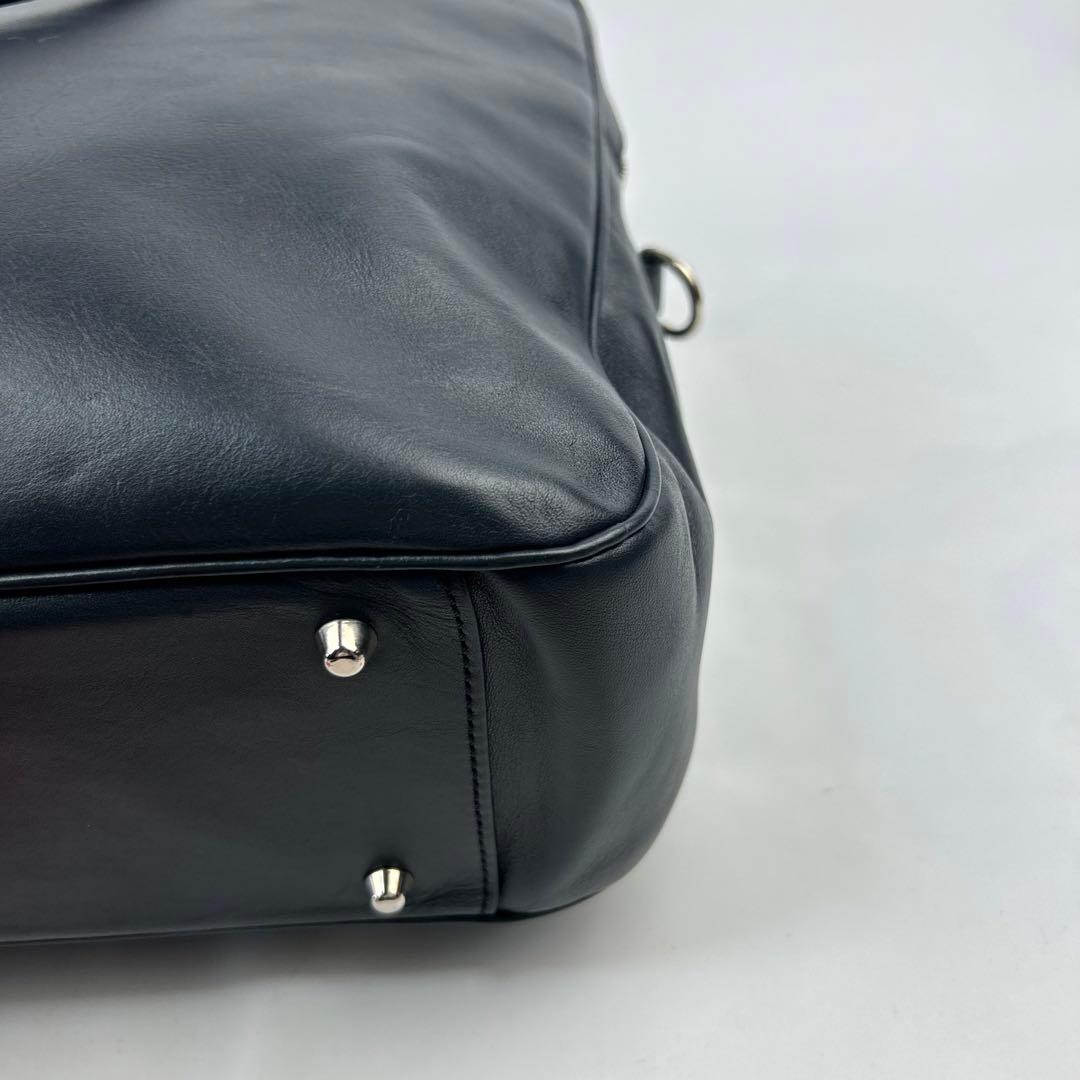 【美品】ビジネスレザーファクトリー　ビジネスバッグ　オールレザー　2way 2層
