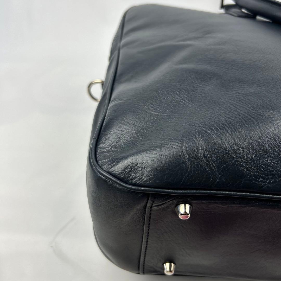 【美品】ビジネスレザーファクトリー　ビジネスバッグ　オールレザー　2way 2層