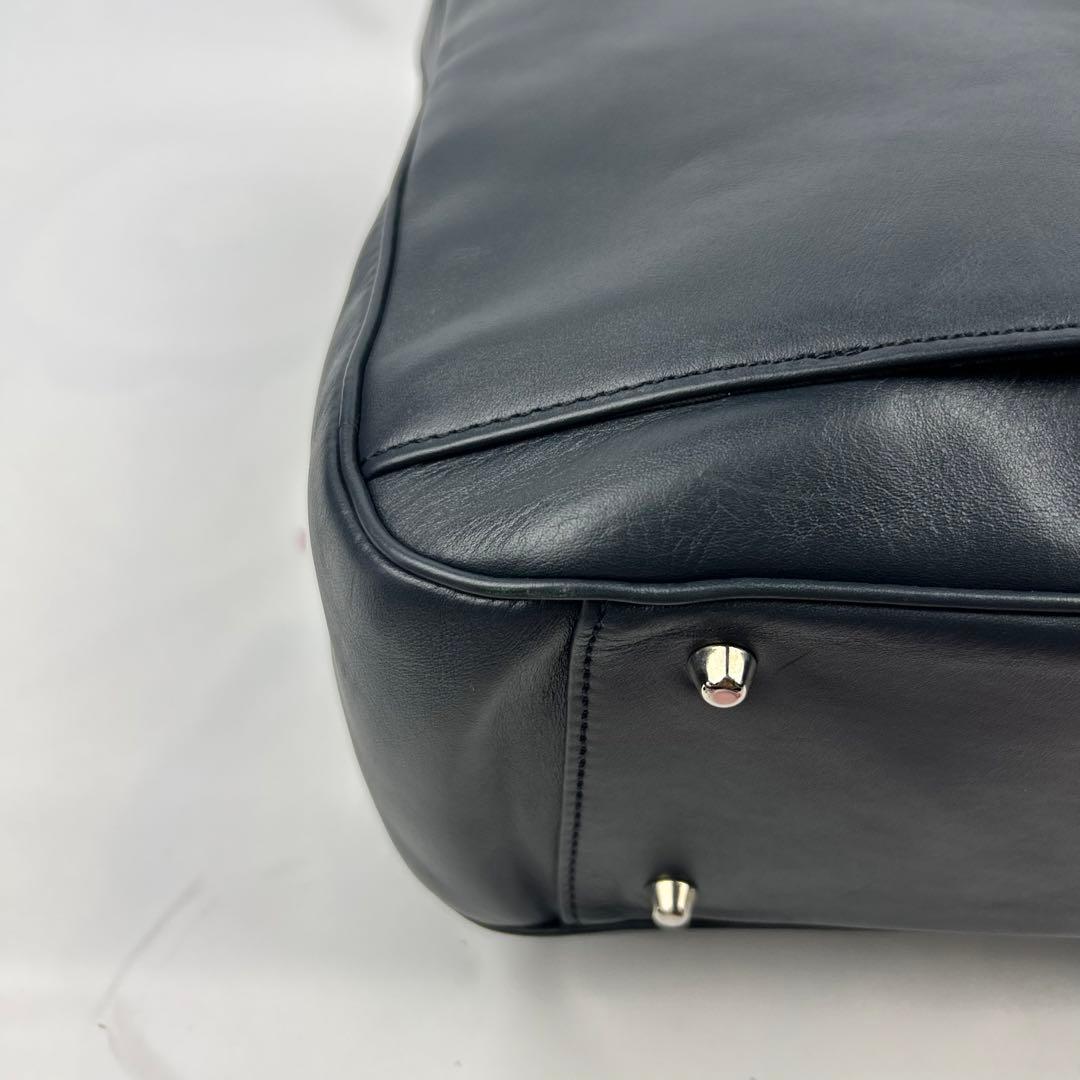 【美品】ビジネスレザーファクトリー　ビジネスバッグ　オールレザー　2way 2層