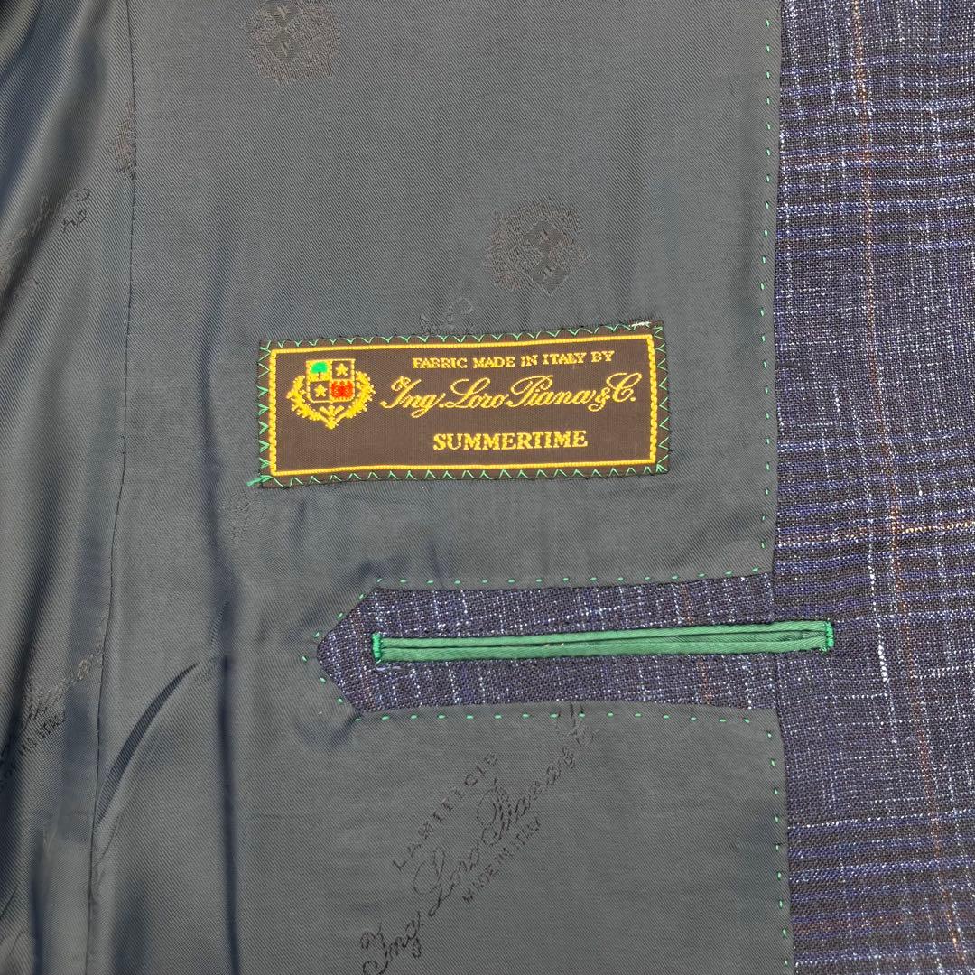 ロロピアーナ サマー ジャケット メンズ インディゴ AB6 春夏 新品