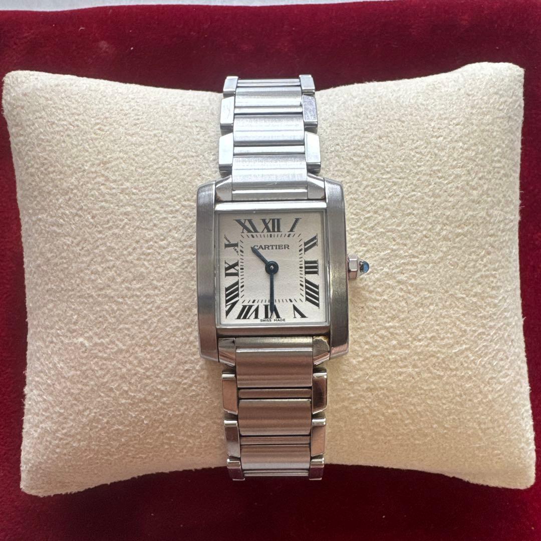 カルティエ タンクフランセーズ レディース　予備コマあり
