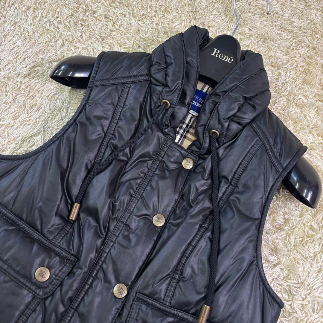 バーバリーロンドン　ブルーレーベル　ホース刺繍　ノバチェック　ジャケット　ベスト