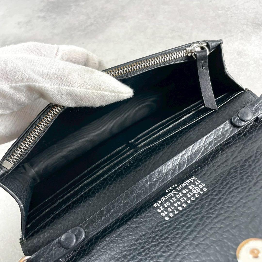 【お買い得】メゾンマルジェラ チェーンショルダーウォレット 4ステッチ