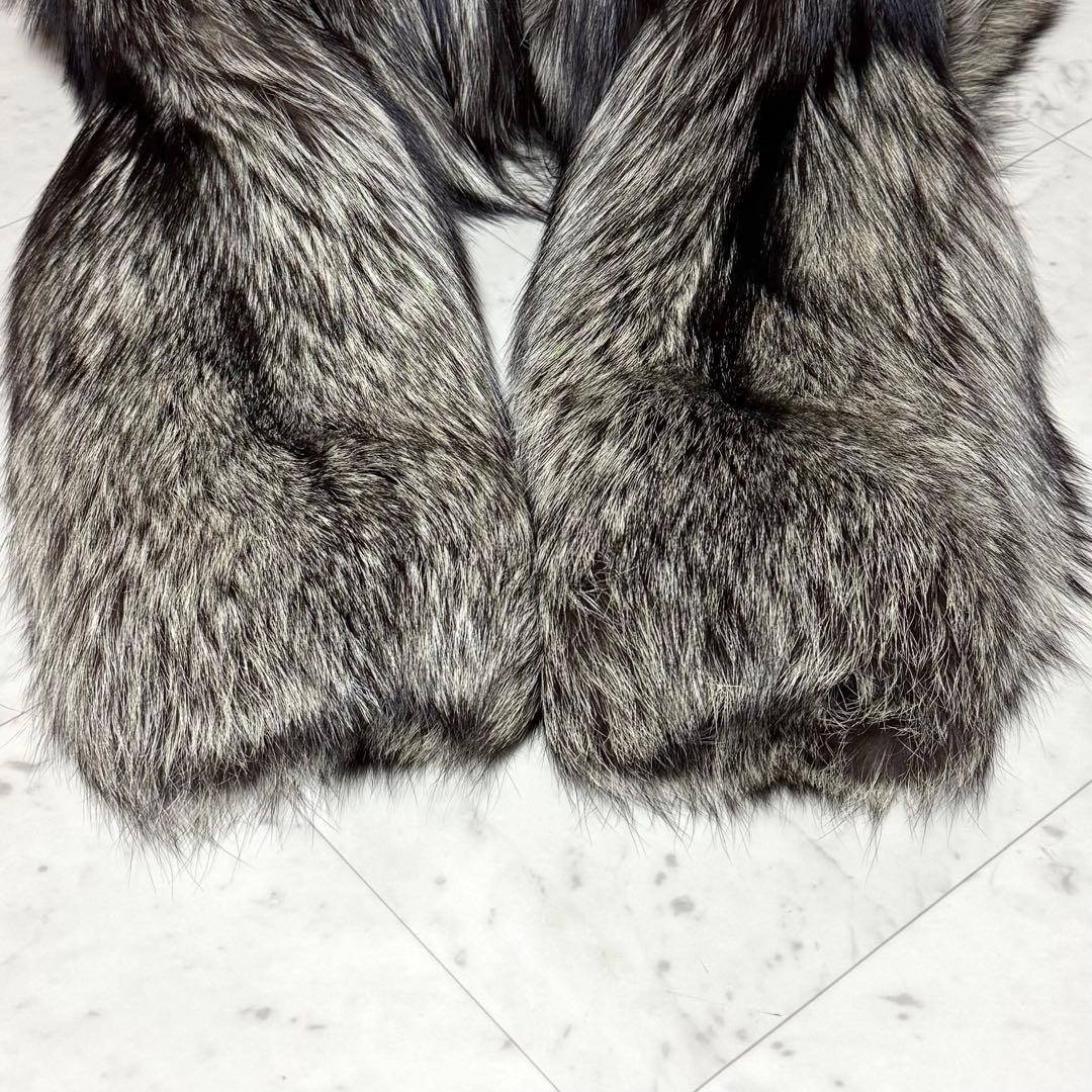 美品 SAGA FOX  毛皮コート 裏地ペイズリー柄 金サガ 11号