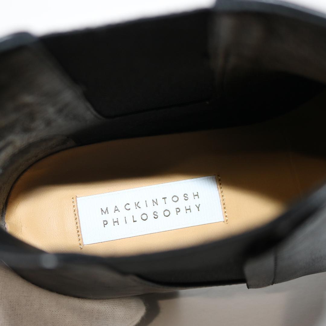 【極美品】マッキントッシュフィロソフィー サイドゴア ショートブーツ 黒