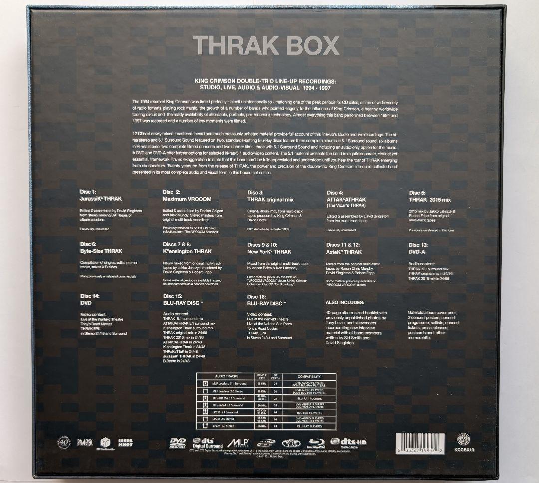 King Crimson THRAK Box 日本アセンブル版