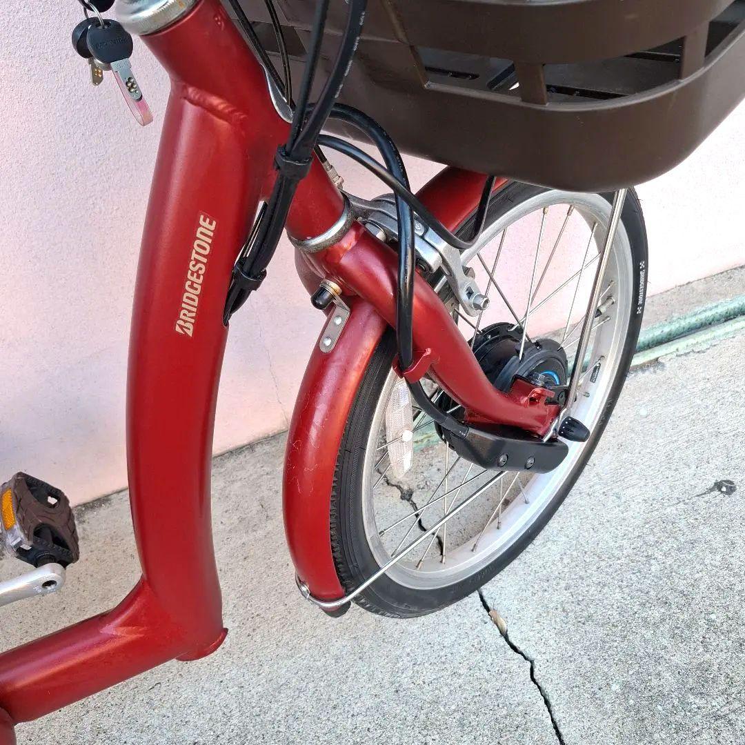 BRIDGESTONE電動アシスト三輪車レッド　ラケットワゴン（使用頻度少なめ）