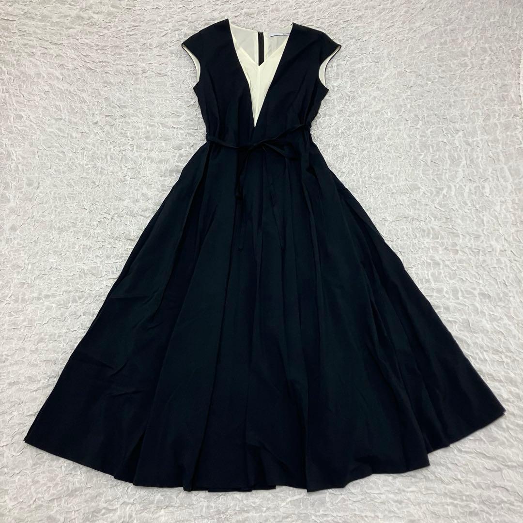 JENNE 2WAYレイヤードフレアワンピースS ブラック